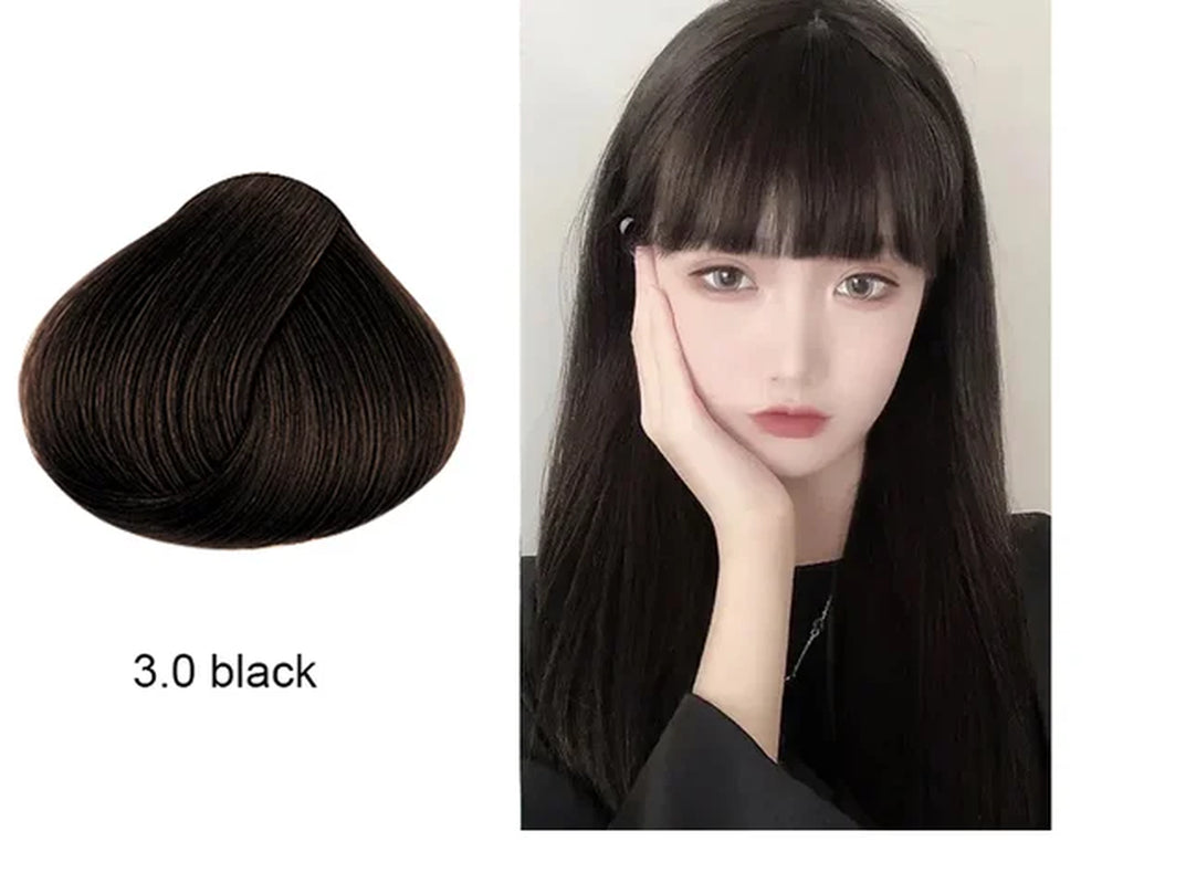 Natural Organic Brown Hair Color Permanent Hair Coloring Shampoo Long Lasting Hair Dye Shampoo for Women Professional Dye