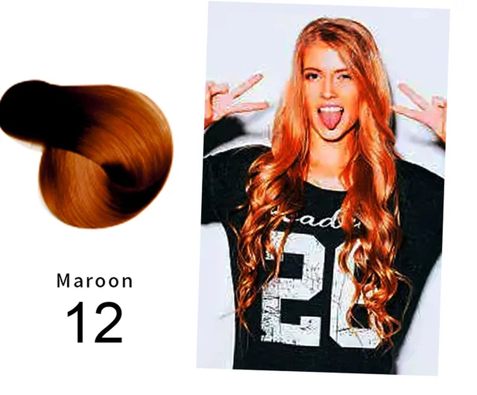 Natural Organic Brown Hair Color Permanent Hair Coloring Shampoo Long Lasting Hair Dye Shampoo for Women Professional Dye