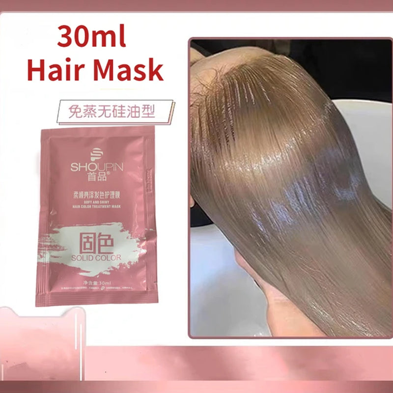 30/100Ml Natural Herbal Hair Dye Shampoo 3 in 1 Hair Color Shampoo for Gary Hair Dark Brown Black for Women & Men Grey Coverage