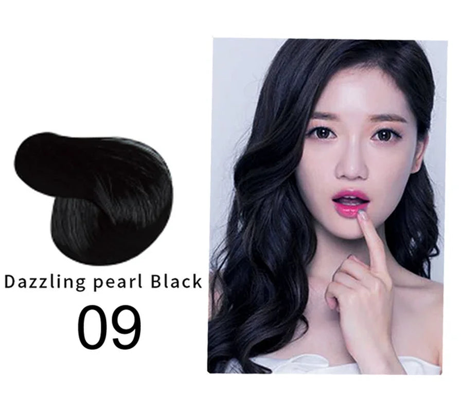 Natural Organic Brown Hair Color Permanent Hair Coloring Shampoo Long Lasting Hair Dye Shampoo for Women Professional Dye