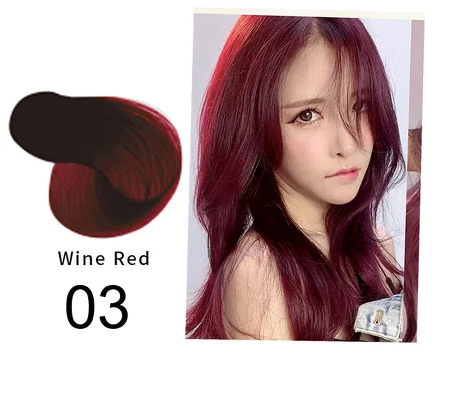 Natural Organic Brown Hair Color Permanent Hair Coloring Shampoo Long Lasting Hair Dye Shampoo for Women Professional Dye