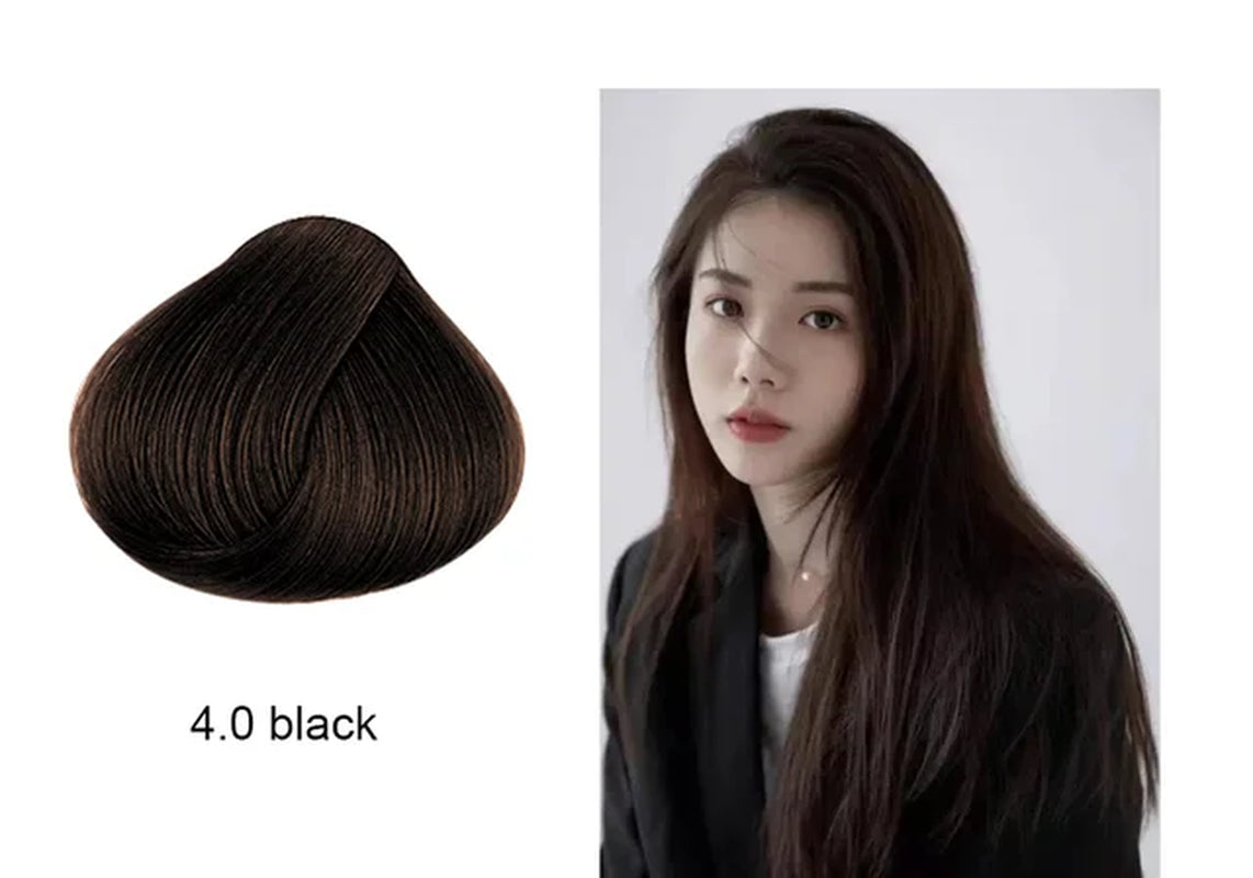 Natural Organic Brown Hair Color Permanent Hair Coloring Shampoo Long Lasting Hair Dye Shampoo for Women Professional Dye