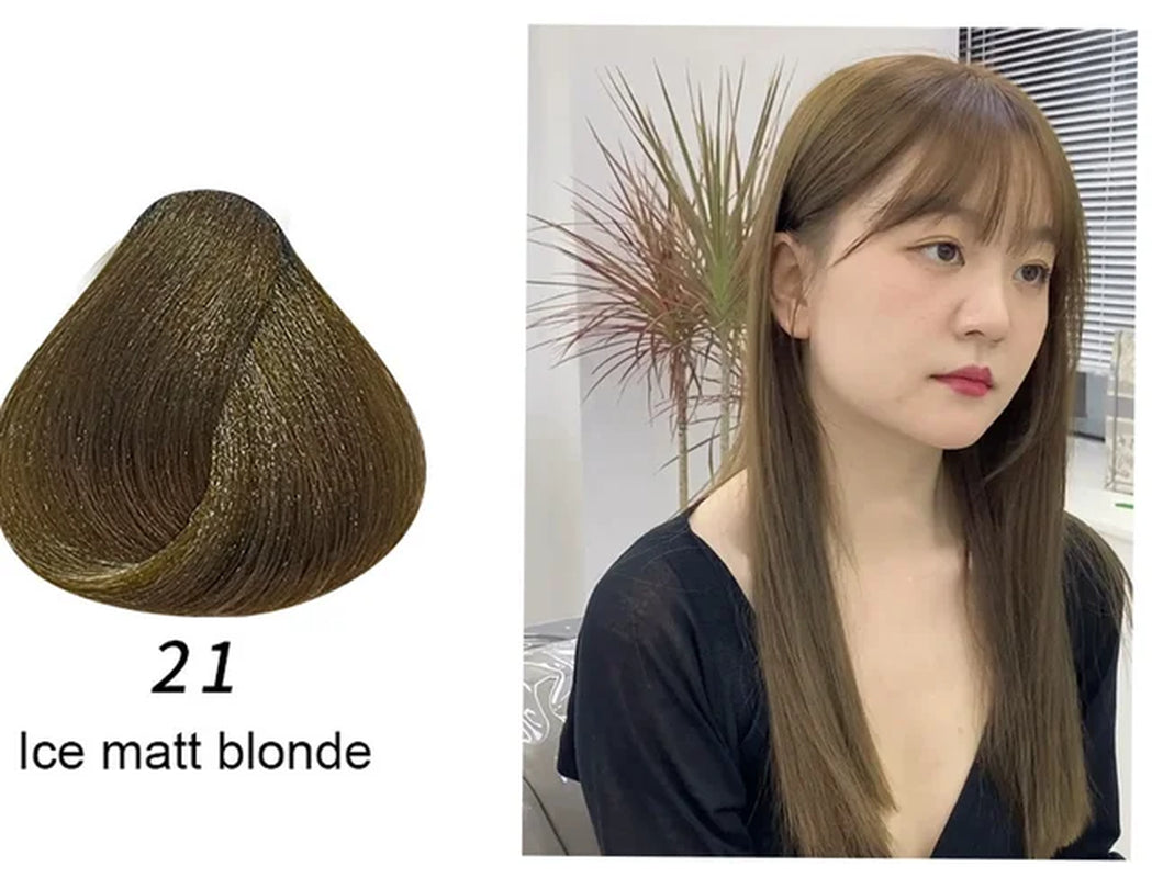 Natural Organic Brown Hair Color Permanent Hair Coloring Shampoo Long Lasting Hair Dye Shampoo for Women Professional Dye