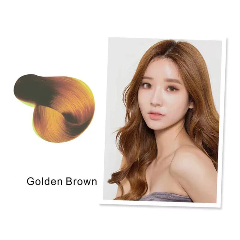 Natural Organic Brown Hair Color Permanent Hair Coloring Shampoo Long Lasting Hair Dye Shampoo for Women Professional Dye